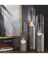 Karter Iron & Glass Candleholders Set of 3