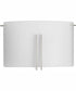 Modern Glass Sconce 2-Light Wall Sconce Brushed Nickel