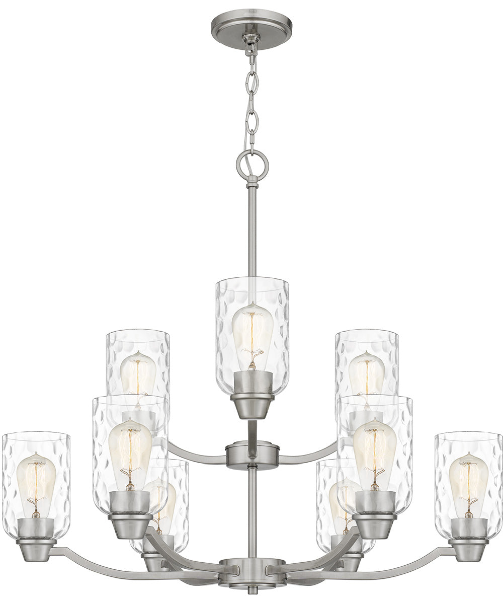 Acacia 9-light Chandelier Brushed Nickel