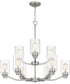 Acacia 9-light Chandelier Brushed Nickel