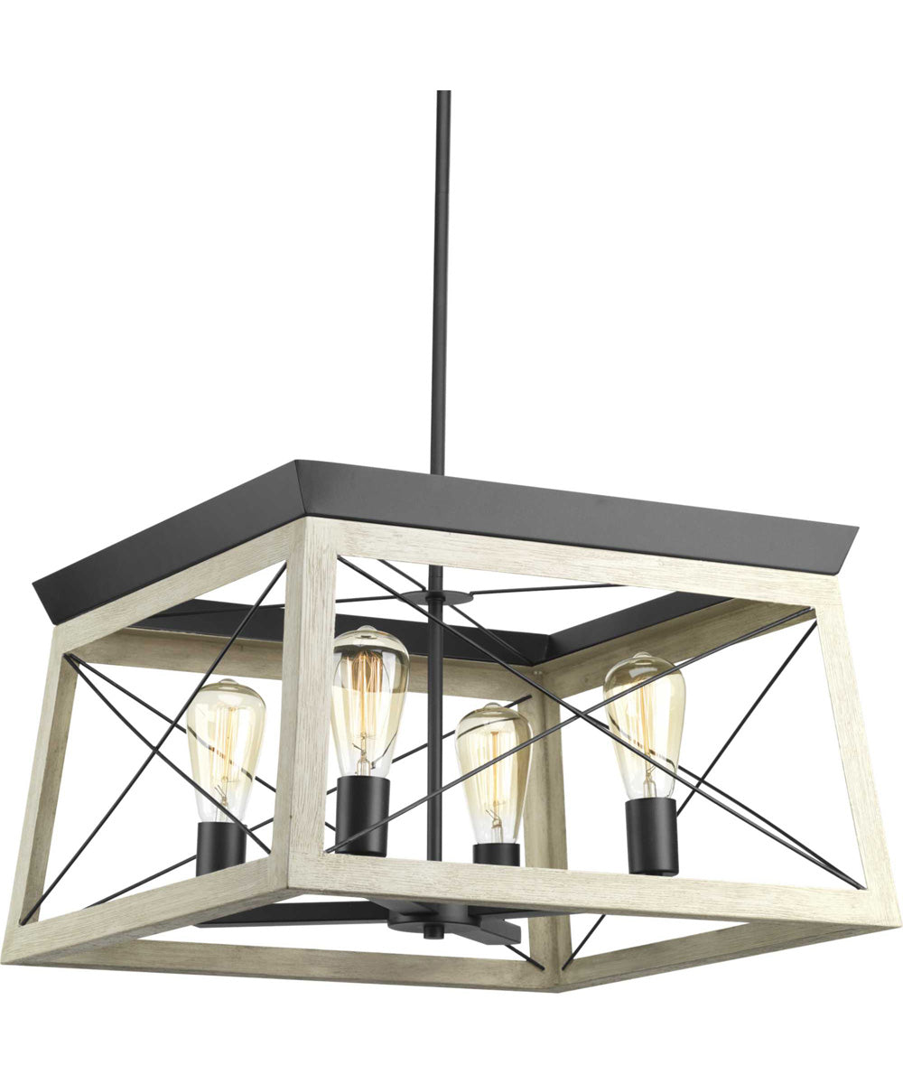 Briarwood 4-Light Coastal Chandelier Light Graphite