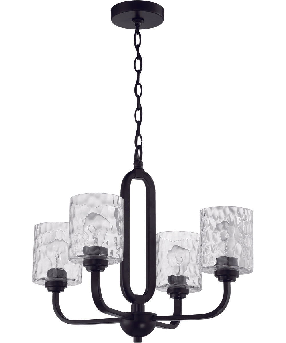 Collins 4-Light Chandelier Flat Black