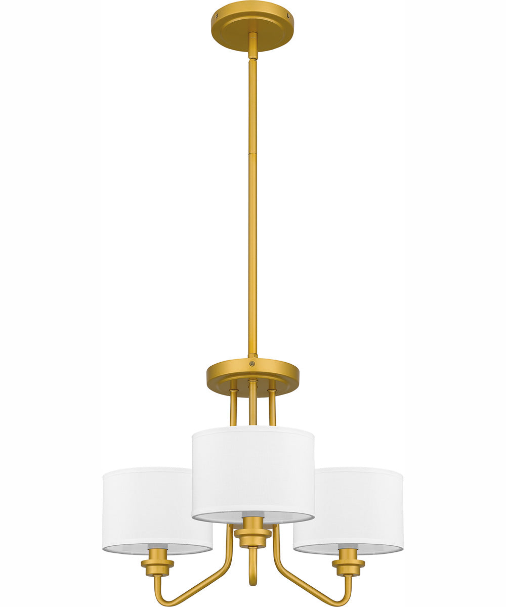 Quoizel Pendant Large 3-light Pendant Painted Brass