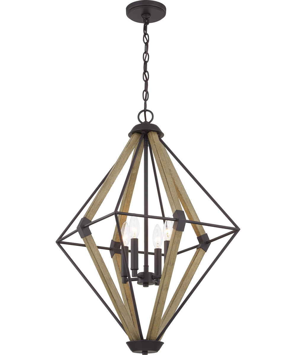 Manchester 4-light Pendant Western Bronze