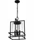 Damien 4-light Pendant Earth Black