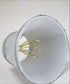 5"W x 4"H Set of 6 Gray Stretch Clip-On Candlelabra Clip-On Lamp shade