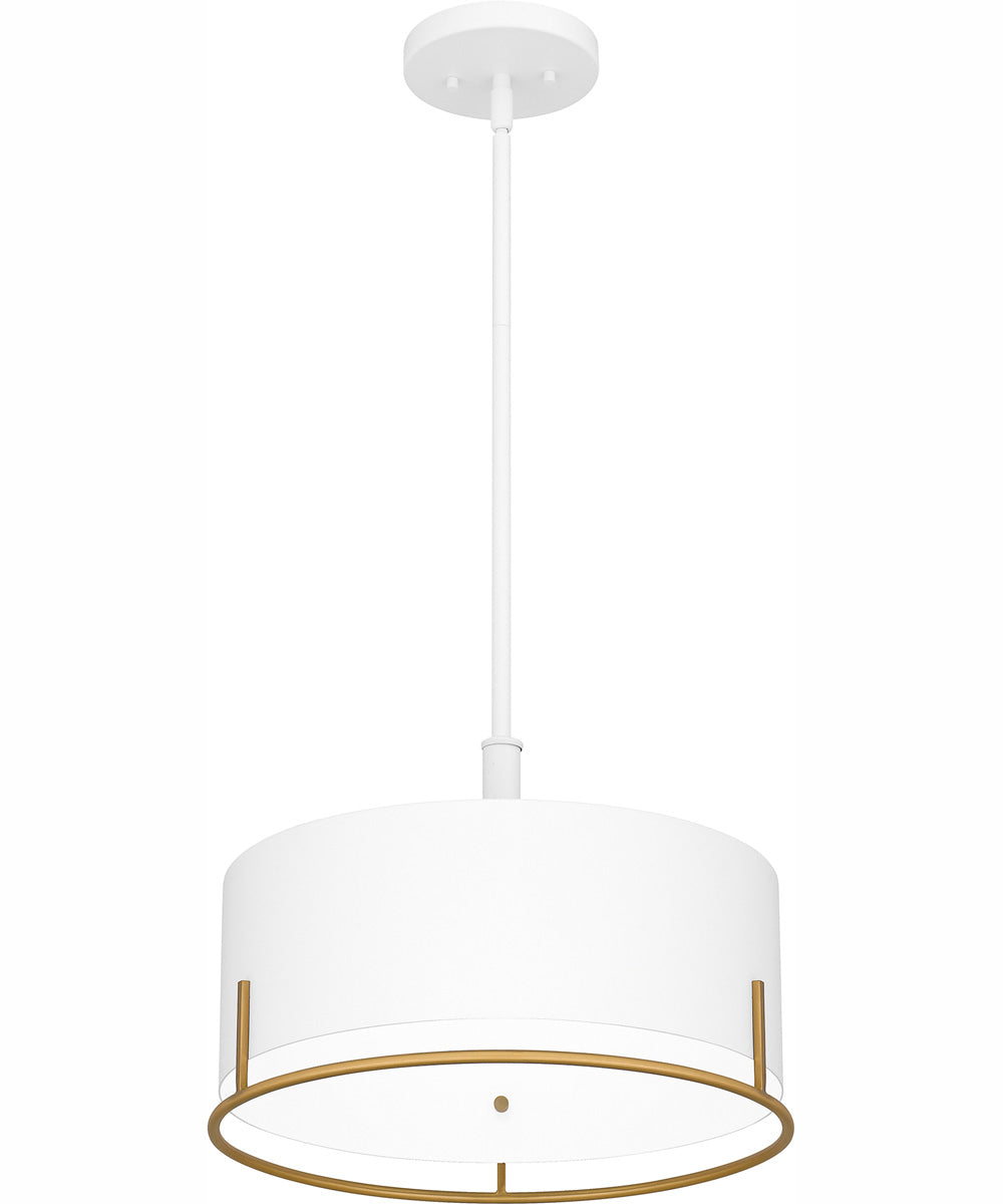 Quoizel Pendant Large 3-light Pendant White