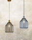 8"W Margit 1-Light  Pendant Antique Brass