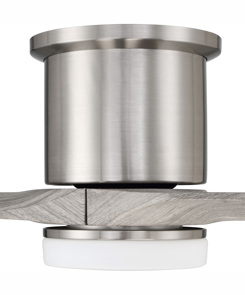 60" Burke 1-Light Ceiling Fan Brushed Polished Nickel