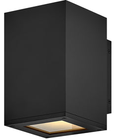 Tetra Coastal Elements  1-Light Small Downlight Wall Mount Lantern in Black