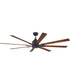 70" Fleming 70" 1-Light Indoor/Outdoor Ceiling Fan Espresso