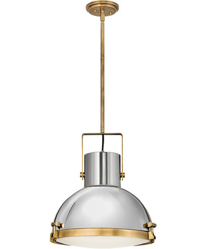 Nautique 1-Light Large Pendant in Heritage Brass