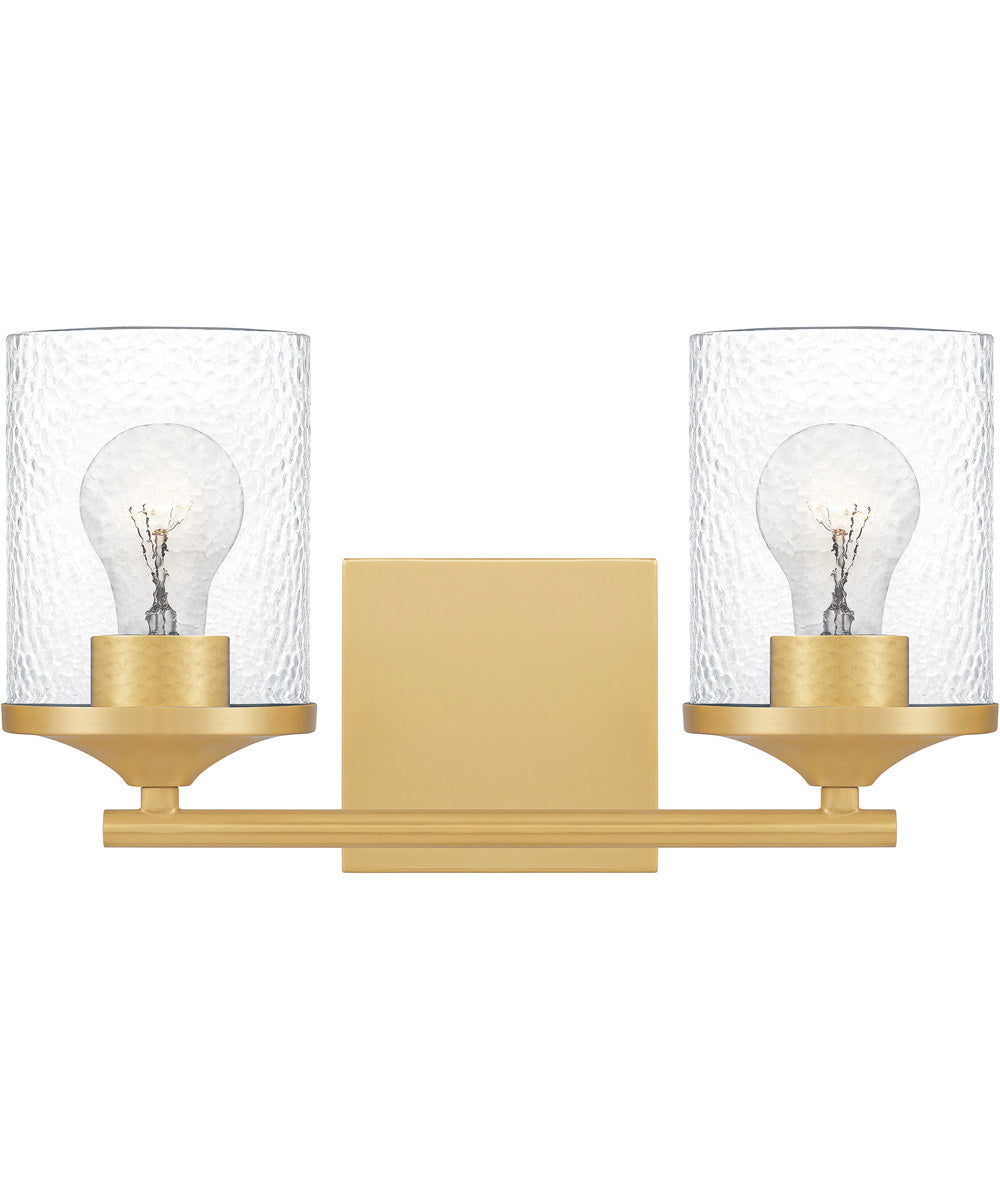 Abner Medium 2-light Bath Light Aged Brass