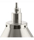 Hinton 1-Light Modern Farmhouse Pendant Brushed Nickel