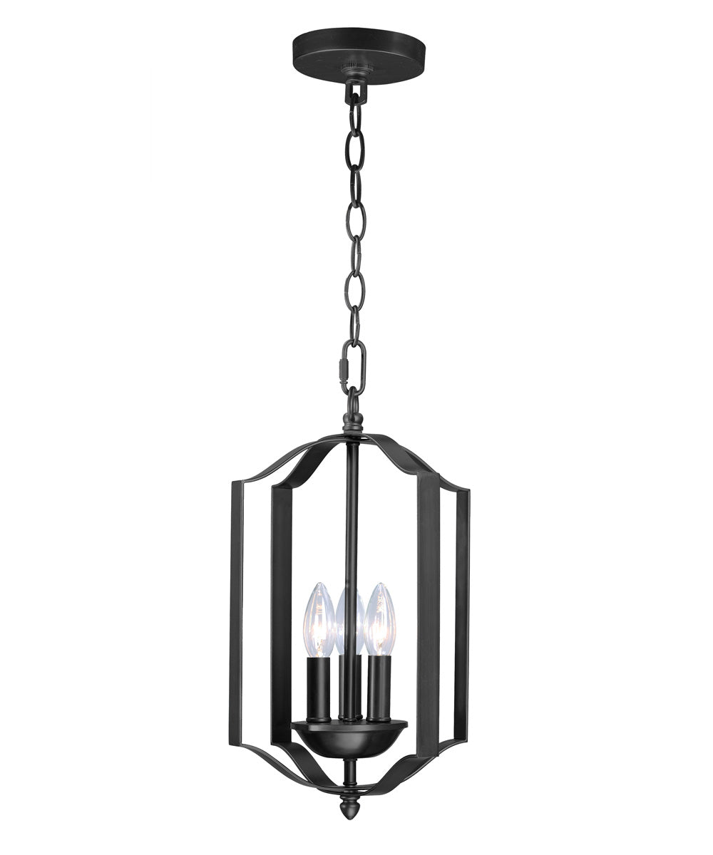 Provident 3-Light Chandelier Black
