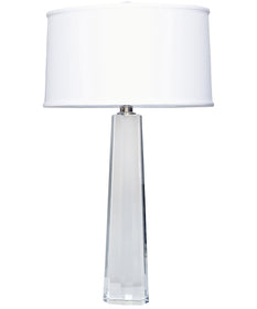 Crystal Faceted Column Table Lamp