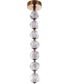 Jackie 1-Light Pendant Satin Brass