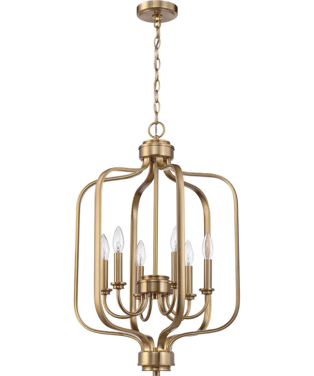 Bolden 6-Light Foyer Satin Brass