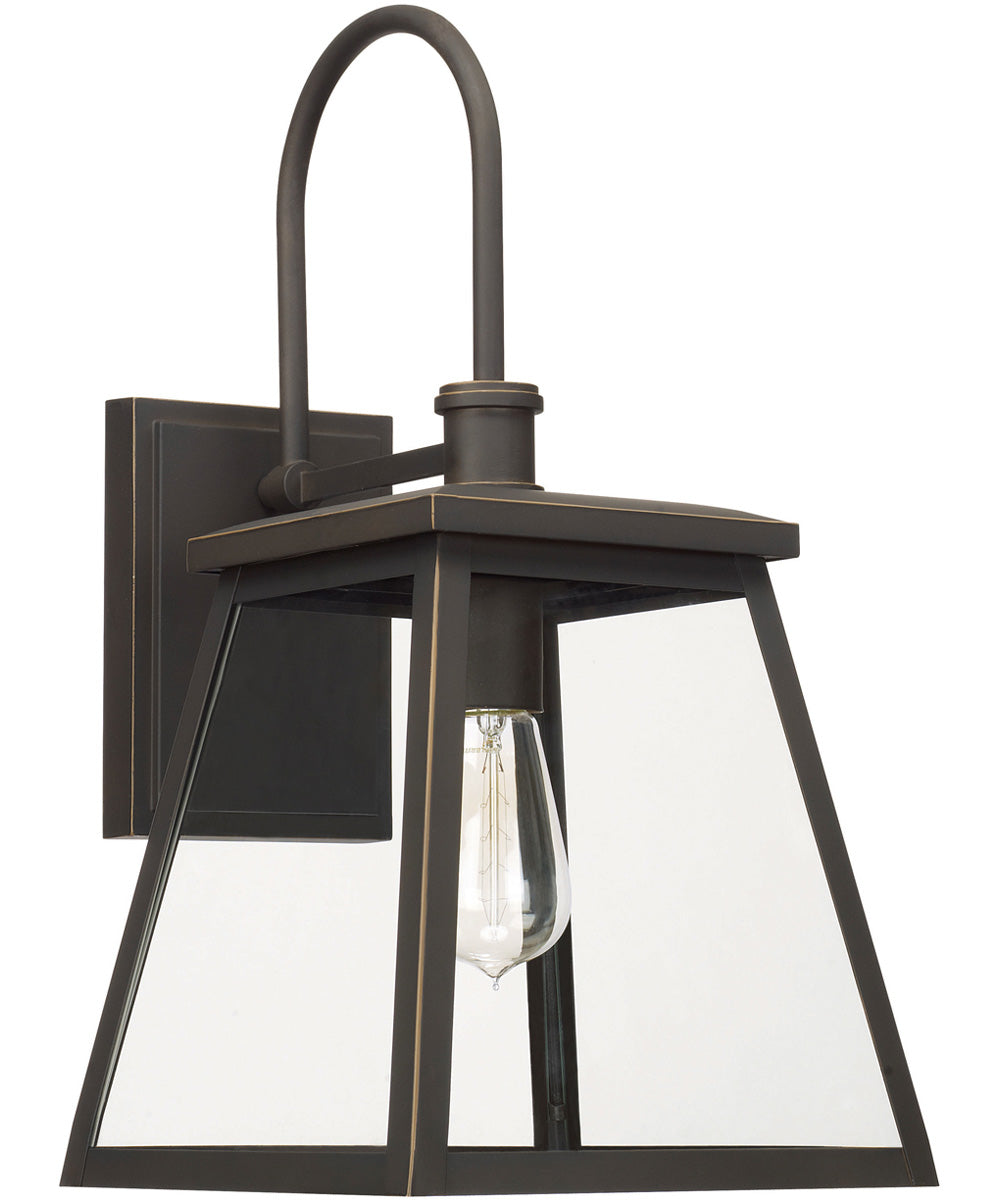 Belmore 1-Light Outdoor Wall Mount Rain or Shine - Oiled Bronze with Clear Glass