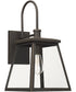 Belmore 1-Light Outdoor Wall Mount Rain or Shine - Oiled Bronze with Clear Glass