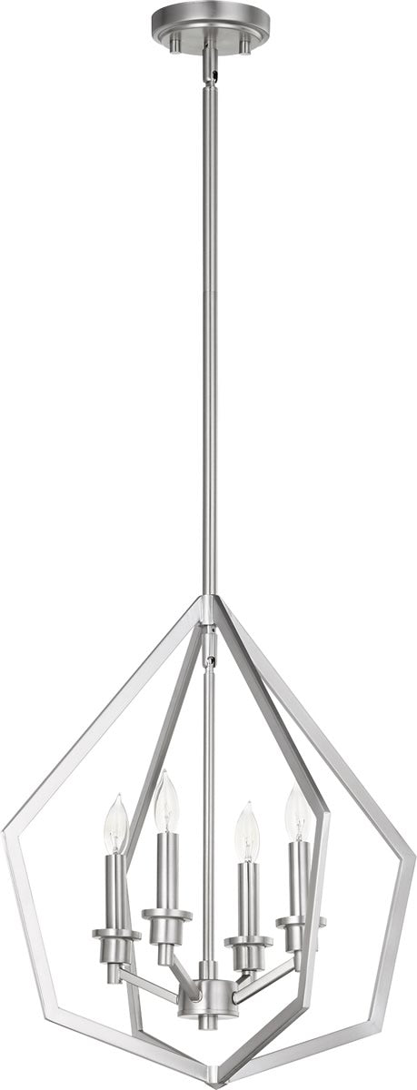18"W Knox 4-light Pendant Satin Nickel