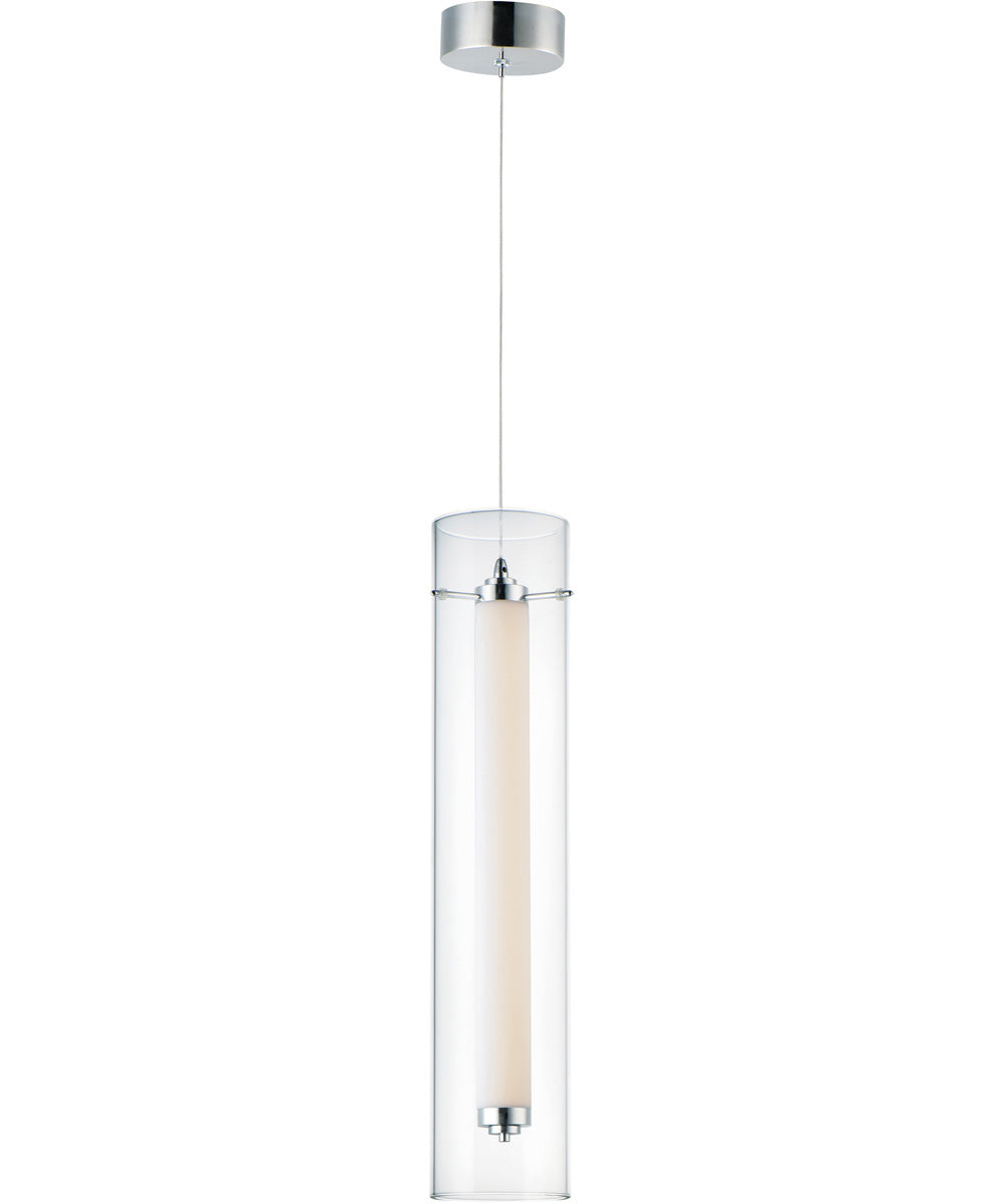 5"W Centrum LED Medium Pendant Polished Chrome