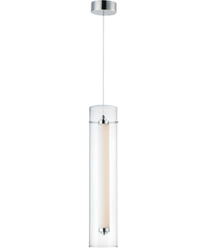 5"W Centrum LED Medium Pendant Polished Chrome
