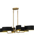 Madden Medium 6-light Island Light Aged Brass