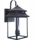 Crossbend 3-Light Outdoor Wall Lantern Matte Black