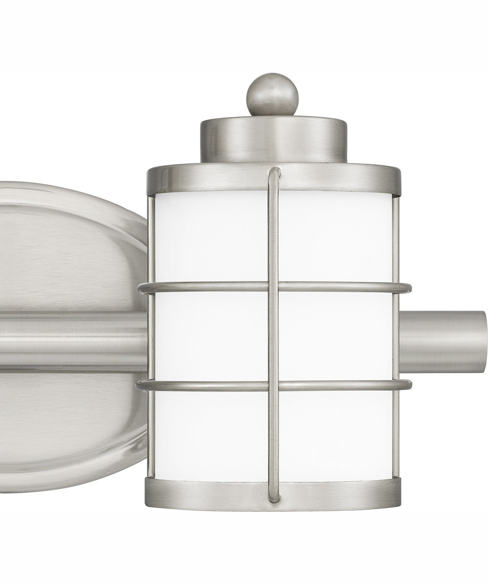 Hazlett Medium 2-light Bath Light Brushed Nickel
