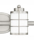 Hazlett Medium 2-light Bath Light Brushed Nickel