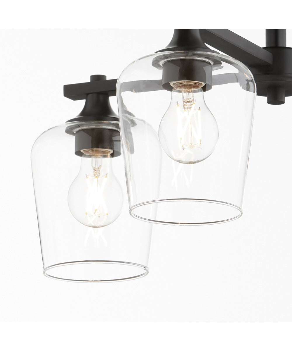 Veno 4-light Ceiling Flush Mount Matte Black