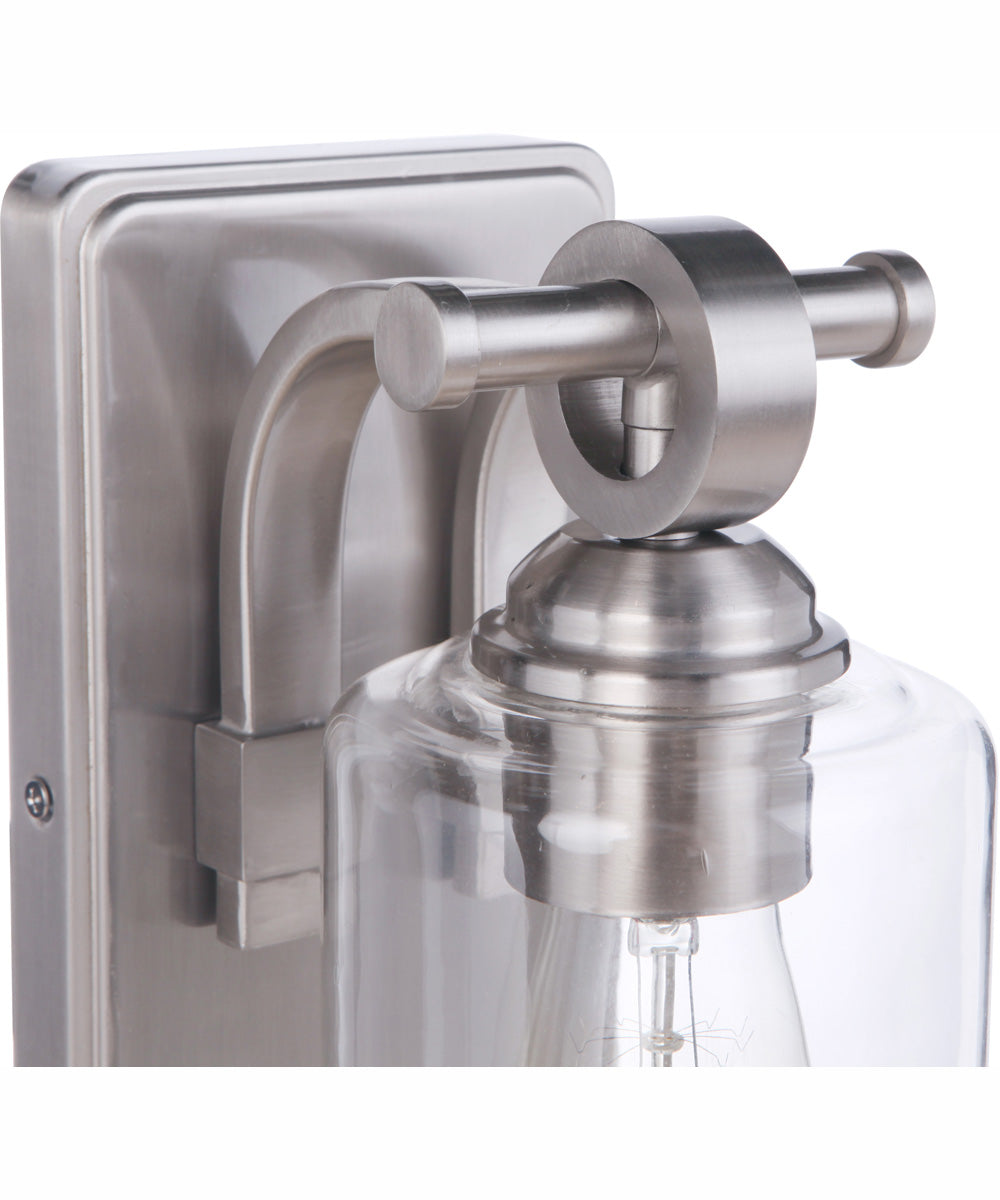 Romero 1-Light Wall Sconce Brushed Polished Nickel