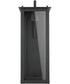 Hunt 1-Light Outdoor Wall Mount Rain or Shine - Black with Clear Glass
