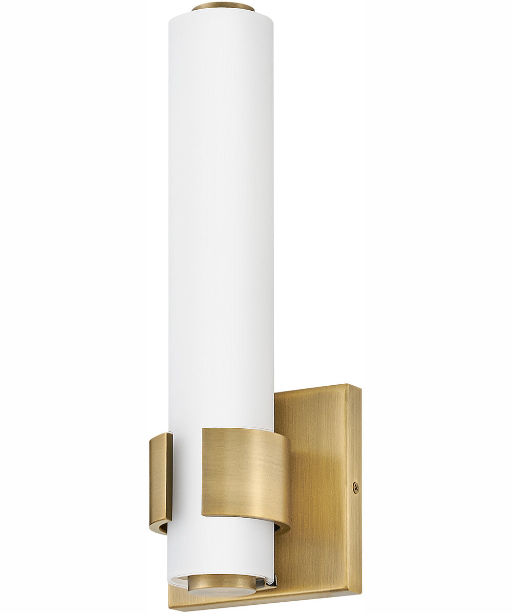 Aiden LED-Light Small LED Sconce in Lacquered Brass