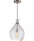 Pendant 1-Light Pendant Brushed Polished Nickel