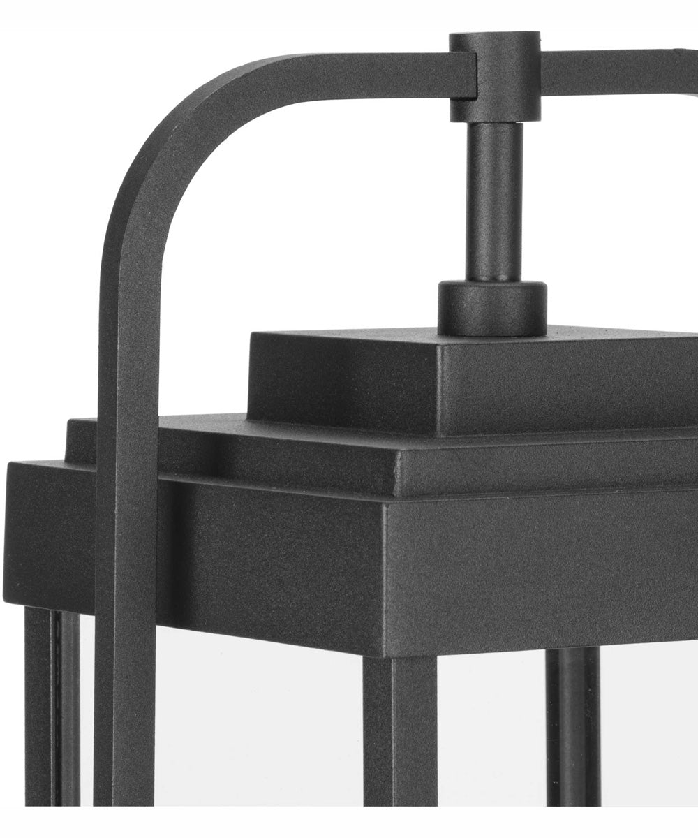 Walcott 1-Light Modern Farmhouse Outdoor Post Lantern Textured Black