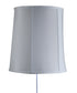 Floating Shade Plug-In Wall Light White Shantung Fabric 12x14x15