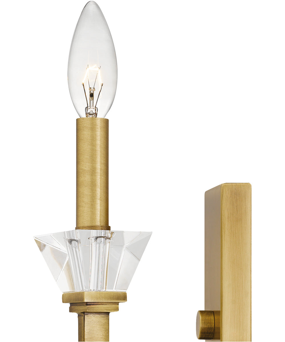 Lottie Small 2-light Wall Sconce Aged Brass