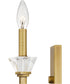 Lottie Small 2-light Wall Sconce Aged Brass