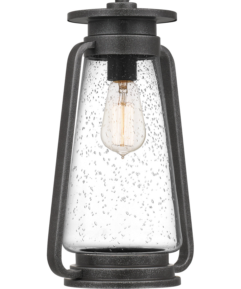 Sutton Large 1-light Outdoor Pendant Light Speckled Black