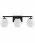 Copeland 3-Light Mid-Century Modern Vanity Light Matte Black