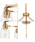 Parkhurst 3-Light New Traditional Clear Glass Chandelier Light Brushed Bronze
