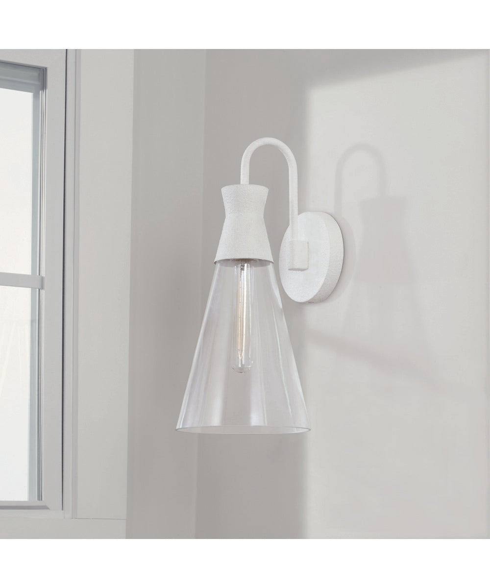Paloma 1-Light Sconce Textured White