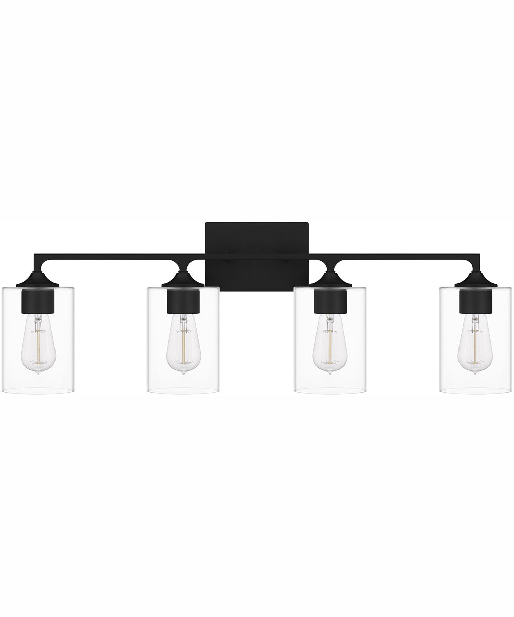 Prescott Extra Large 4-light Bath Light Matte Black