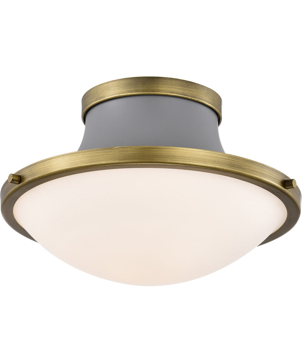 Lafayette 1-Light Close-to-Ceiling Matte Gray
