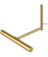 Mendel 50'' High 1-Light Floor Lamp - Satin Brass