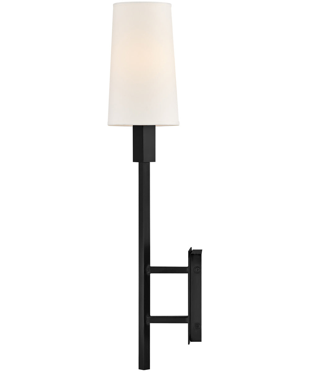 Fenwick 1-Light Large Sconce in Black