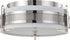 16"W Diesel 3-Light Close-to-Ceiling Polished Nickel