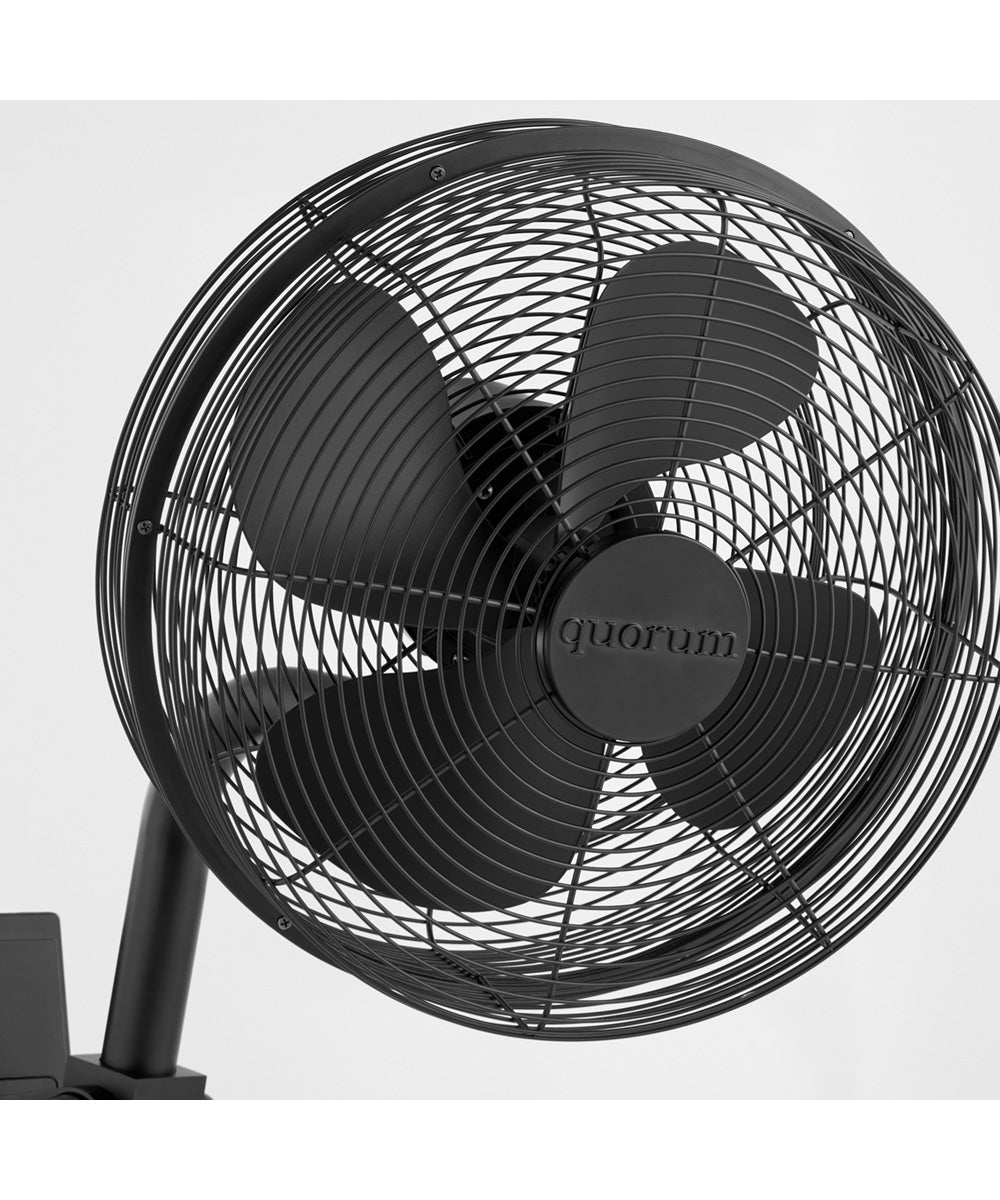 15" Cyprus Patio Ceiling Fan Matte Black